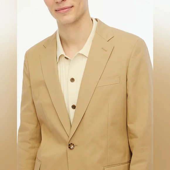 Slim-fit Thompson cotton blazer